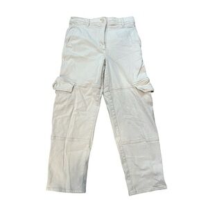 Aritzia Wilfred Free Womens Cream Cargo Pants Size 8